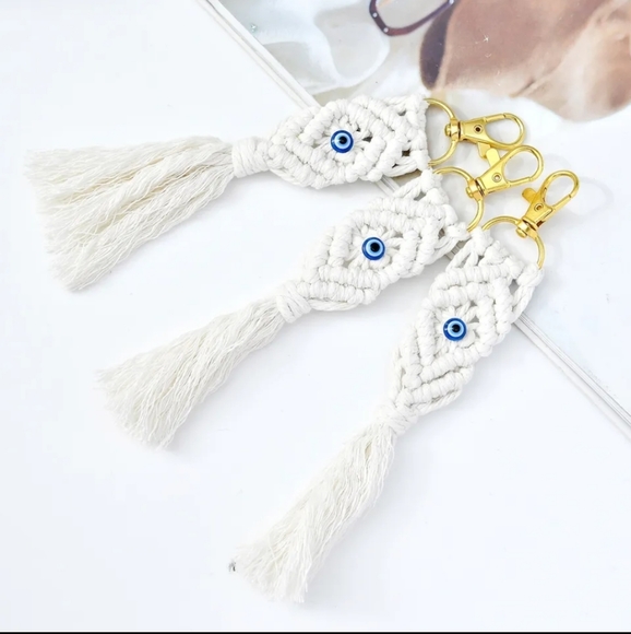 Evil Eye Ethnic Key Chain - Picture 5 of 7